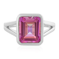 Bague en argent et Topaze jubilaire