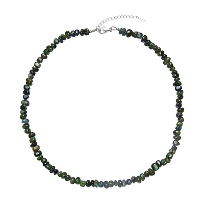 Collier en argent et Tourmaline verte