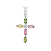 Pendentif en argent et Tourmaline