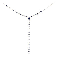 Collier en or et Saphir bleu de Ceylan (CIRARI)