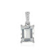 Pendentif en argent et Topaze blanche