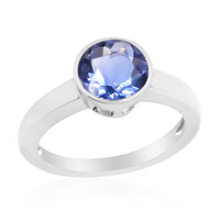 Bague en argent et Fluorite à couleur changeante