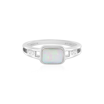 Bague en argent et Opale Welo (MONOSONO COLLECTION)