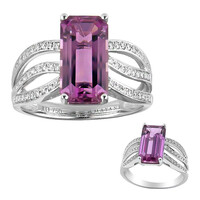 Bague en or et Diaspora rose (AMAYANI)