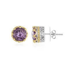 Boucles d'oreilles en argent et Améthyste Rose de France (Dallas Prince Designs)