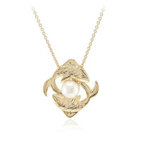 Collier en argent et Perle blanche de culture d'eau douce