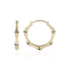 Boucles d'oreilles en or et Diamant champagne I3 (de Melo)