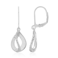 Boucles d'oreilles en argent et Diamant I1 (G)