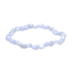 Bracelet et Agate zonée bleue