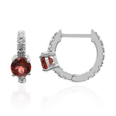 Boucles d'oreilles en argent et Grenat