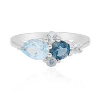 Bague en argent et Topaze bleu ciel