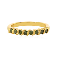 Bague en argent et Diamant vert I3