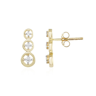 Boucles d'oreilles en or et Diamant SI1 (I)