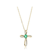 Collier en or et Emeraude de Zambie (CIRARI)