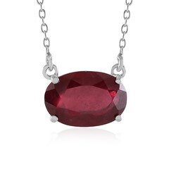 Collier en argent et Rubis de Madagascar (de Melo)