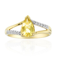 Bague en or et Héliodore