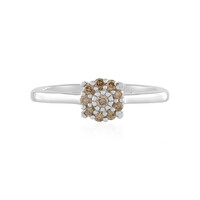 Bague en argent et Diamant chocolat I2