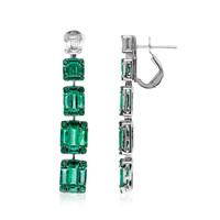 Boucles d'oreilles en or et Emeraude de Zambie (SUHANA)