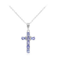 Collier en argent et Tanzanite