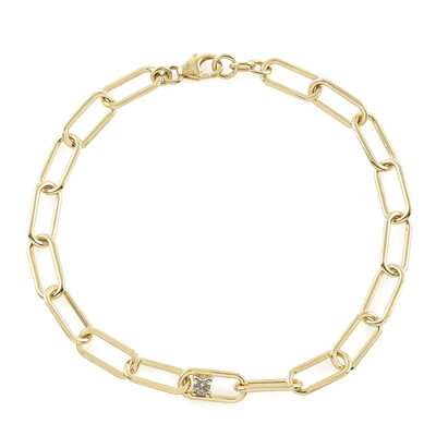 Bracelet en argent et Diamant VS1 champagne