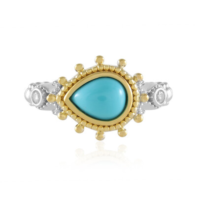 Bague en argent et Turquoise Sleeping Beauty (Dallas Prince Designs)