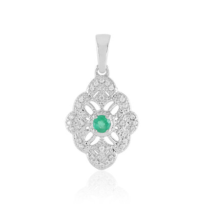 Pendentif en argent et Emeraude de Russie
