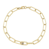 Bracelet en argent et Diamant VS1 champagne