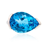 Bague en argent et Topaze de Marambaia