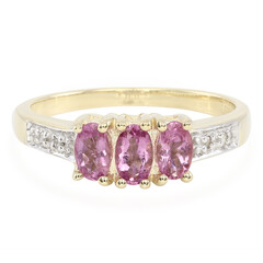 Bague en or et Tourmaline cuprifère rose