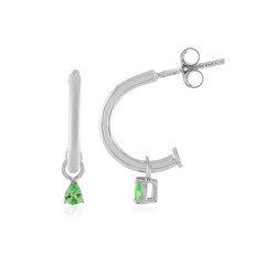 Boucles d'oreilles en argent et Grenat Tsavorite