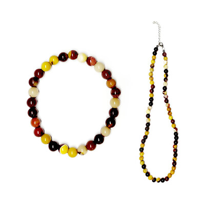 Collier en argent et Mokaïte