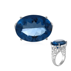 Bague en argent et Fluorite à couleur changeante