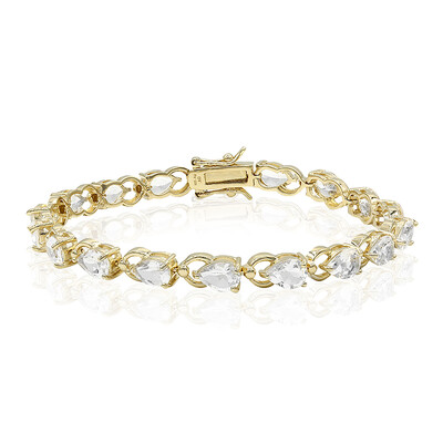 Bracelet en argent et Topaze blanche