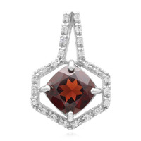 Pendentif en argent et Grenat du Mozambique