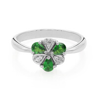 Bague en argent et Tsavorite du Kenya AAA