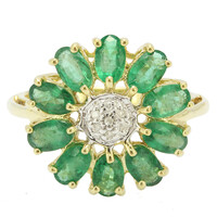 Bague en argent et Emeraude de Nova Era