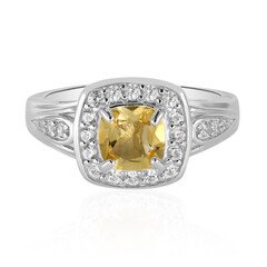 Bague en argent et Citrine