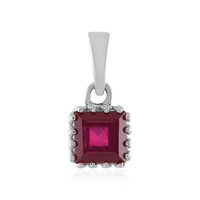Pendentif en argent et Rubis de Madagascar