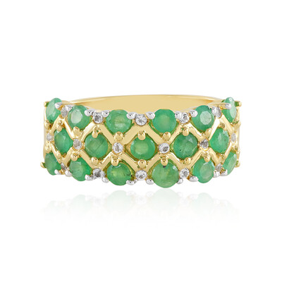 Bague en argent et Emeraude de Socoto