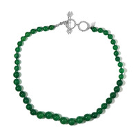 Collier en argent et Agate verte (Dallas Prince Designs)