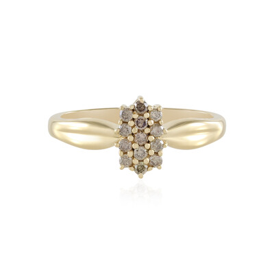 Bague en or et Diamant chocolat I2