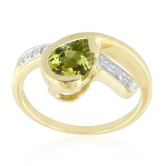 Bague en or et Tourmaline cuprifère