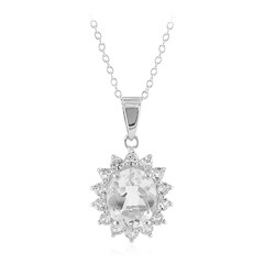 Collier en argent et Topaze blanche