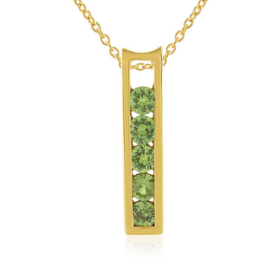 Collier en argent et Grenat Démantoïde