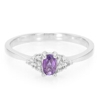 Bague en argent et Améthyste d'Uruguay
