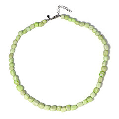 Collier en argent et Chrysoprase Citron