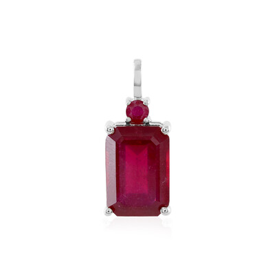 Pendentif en argent et Rubis de Madagascar