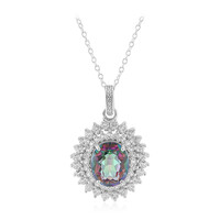 Collier en argent et Quartz mystique