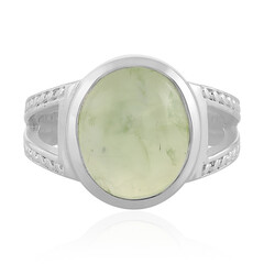 Bague en argent et Préhnite