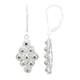 Boucles d'oreilles en argent et Diamant fantaisie